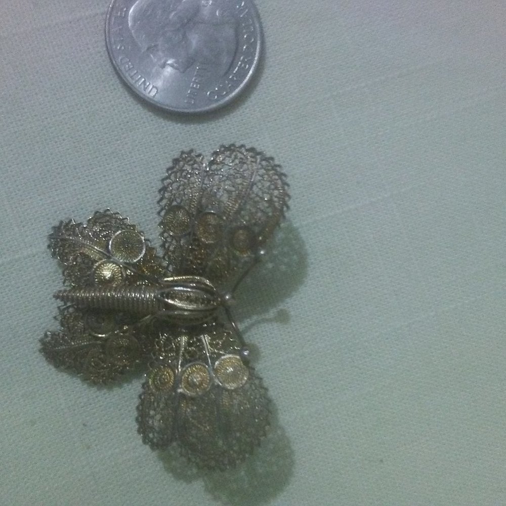 Beautiful Mid-Century Modern Vintage Butterfly Brooch